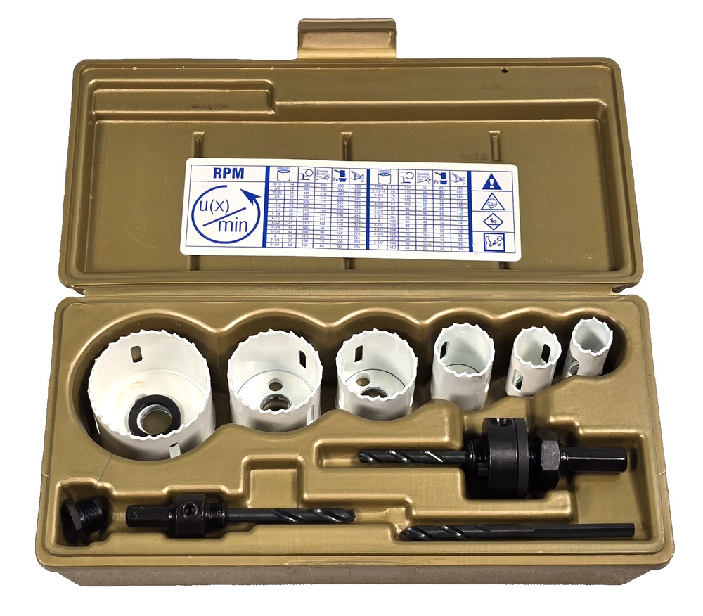LENOX Bi-Metal Plumber's Hole Saw Kit 3/4" - 2 1/4" EDP 30808-600P
